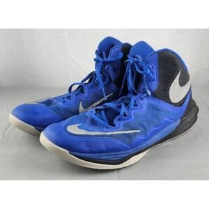 Nike Prime Hype DF II Basketball Shoes Men's 10.5 Blue Black Silver 806941-401